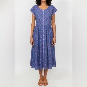 Love Shack Fancy Cotton floral Midi dress Size Small